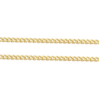 Brass Curb Chain, plated 