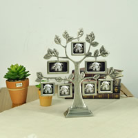 Zinc Alloy Photo Frame, Tree, Antique Tin Color Plated, lead & cadmium free Inner Approx 