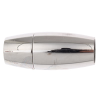 Круглая нержавеющая сталь Магнитная застежка, Овальная форма, оригинальный цвет отверстие:Приблизительно 8mm, продается PC