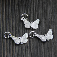 925 Sterling Silver Pendant, Butterfly Approx 3mm 