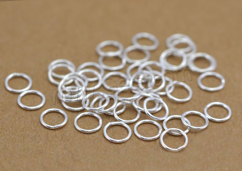 Sterling Silver Soldered Jump Ring, 925 Sterling Silver, different size for choice, Sold By PC