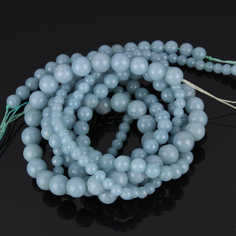 Amazonite Beads, Gemstone, Round, natural, different size for choice, Sold By Strand