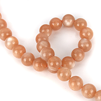 Sunstone Bead, Round, natural, 8mm Approx 0.8mm Approx 16 Inch, Approx 