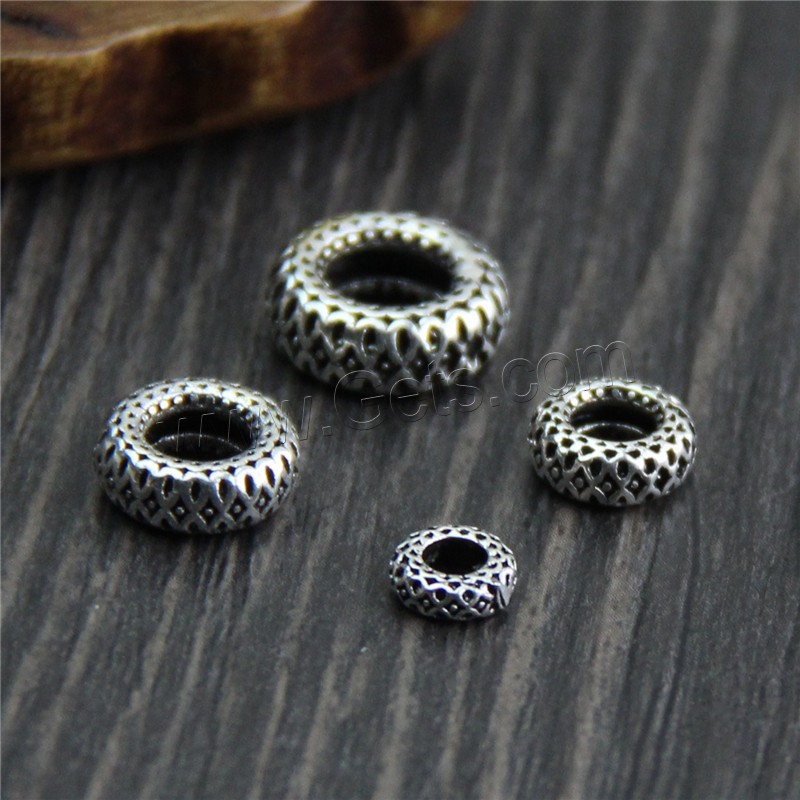 Sterling Silver Spacer Beads, Thailand Sterling Silver, Wheel, different size for choice, Sold By PC
