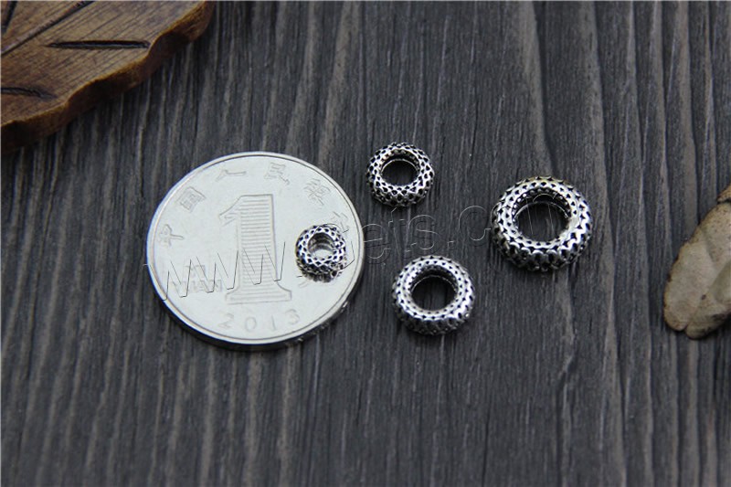 Sterling Silver Spacer Beads, Thailand Sterling Silver, Wheel, different size for choice, Sold By PC