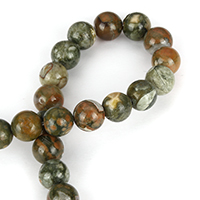 Jaspis Kambaba Perlen, Kambaba Jaspis, rund, natürlich, verschiedene Größen vorhanden, Bohrung:ca. 1.5mm, Länge:ca. 15.5 ZollInch, verkauft von Strang