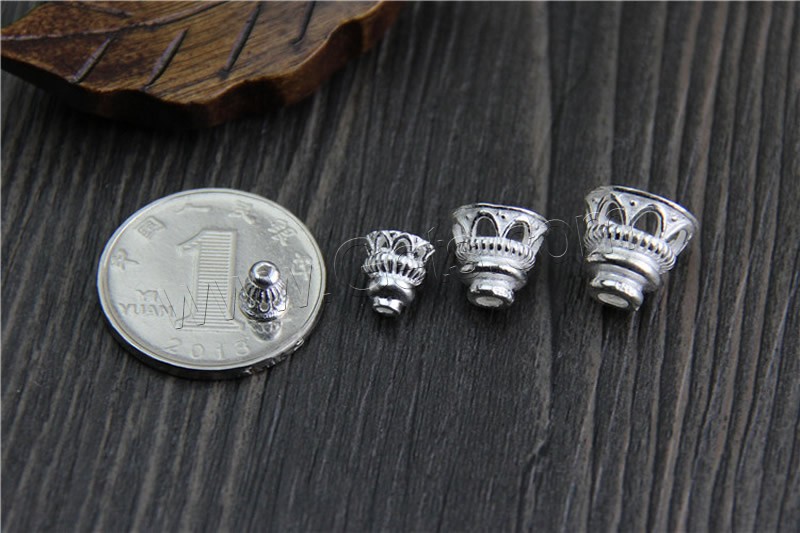 Sterling Silver Bead Caps, 925 Sterling Silver, different size for choice, Sold By PC