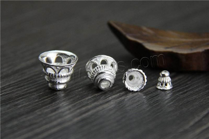Sterling Silver Bead Caps, 925 Sterling Silver, different size for choice, Sold By PC