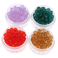 Perles de cristal rondelle, facettes, plus de couleurs à choisir Environ 1mm Vendu par sac
