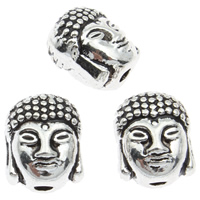 DIY Buddha Beads, Zinc Alloy, antique silver color plated, Buddhist jewelry, lead & cadmium free Approx 2mm, Approx 