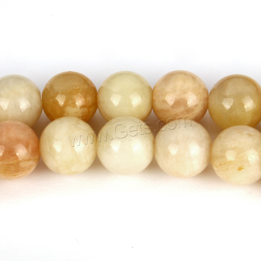 Sunstone Bead, Round, natural, different size for choice, Length:Approx 15 Inch, Sold By Strand