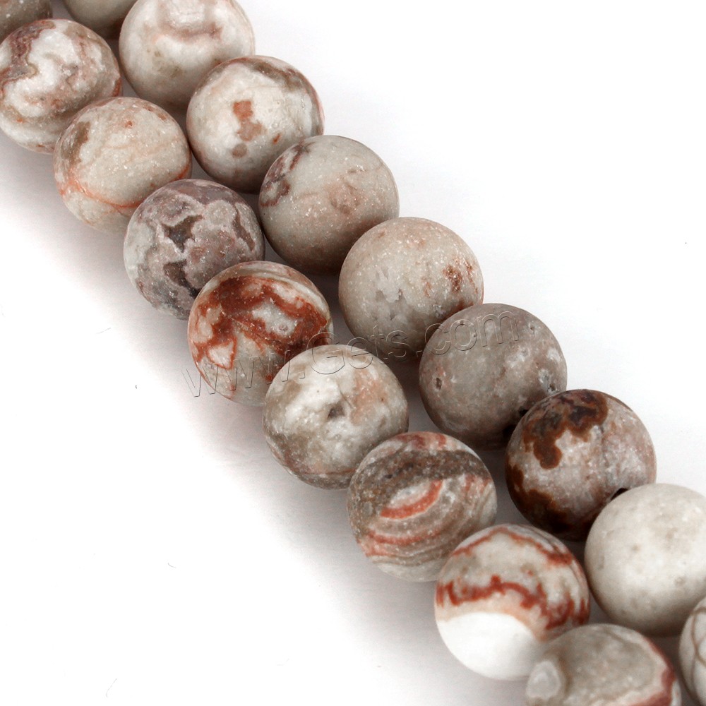 Perle naturelle Agate Crazy, agate folle, Rond, normes différentes pour le choix, Longueur:Environ 15.5 pouce, Vendu par brin