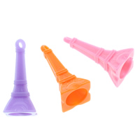 Solid Color Acrylic Pendants, Eiffel Tower Approx 3mm, Approx 