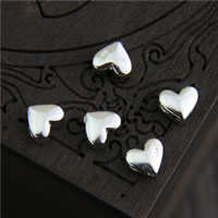 Sterling Silver Beads, 925 Sterling Silver, Heart Approx 1.8mm 