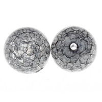 Eis Flocke Acryl Perlen, rund, transparent, keine, 20mm, Bohrung:ca. 2mm, ca. 100PCs/Tasche, verkauft von Tasche