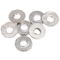 Zinc Alloy Spacer Beads, Donut, plated nickel, lead & cadmium free 