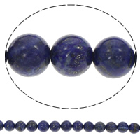 Synthetische Lapis Lazuli Perlen, natürlicher Lapislazuli, rund, verschiedene Größen vorhanden, Bohrung:ca. 1mm, Länge:ca. 15 ZollInch, verkauft von Strang