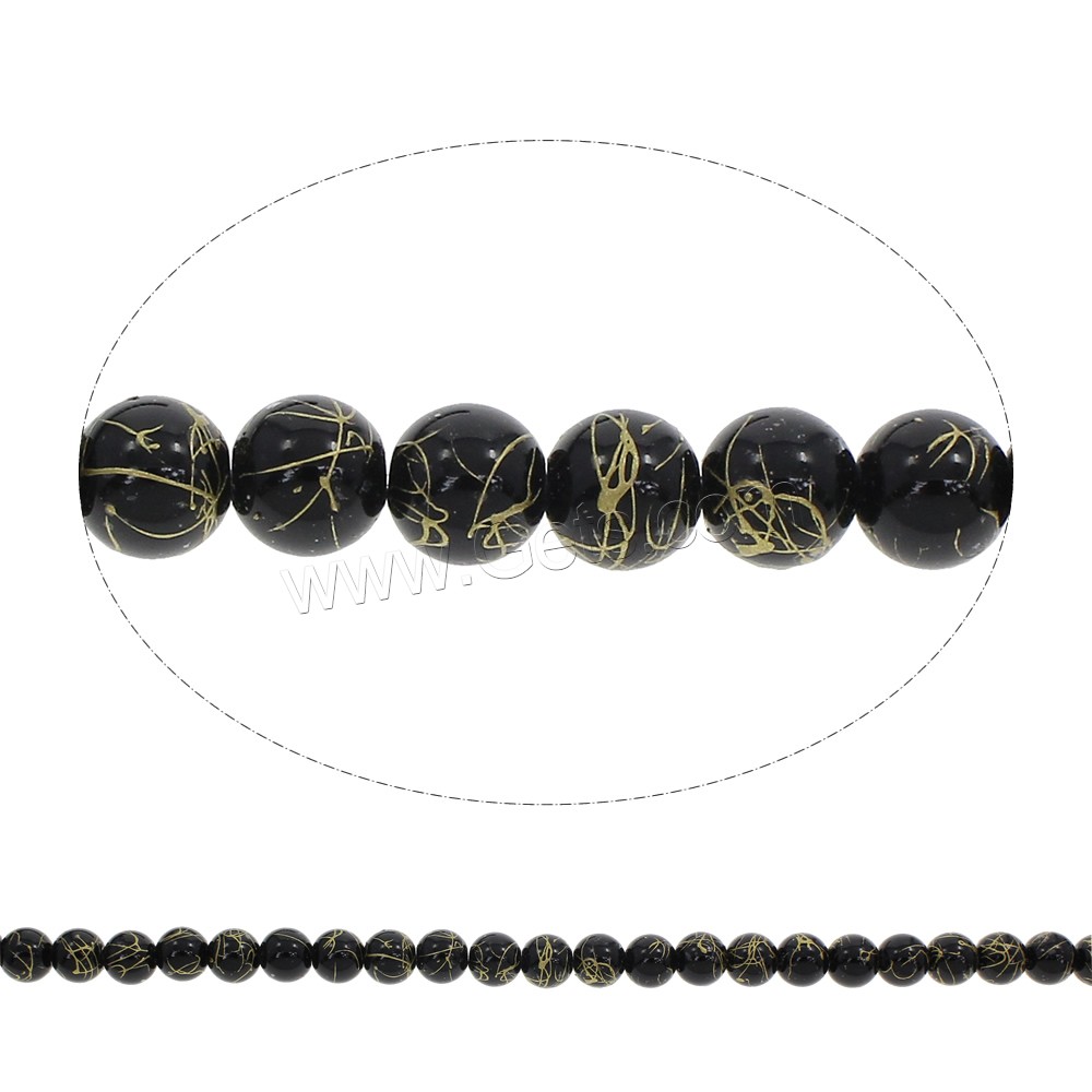 Perles en verre Tréfilé, Rond, Banc de tréfilage & normes différentes pour le choix, plus de couleurs à choisir, Trou:Environ 1mm, Longueur:Environ 15.5 pouce, Vendu par brin