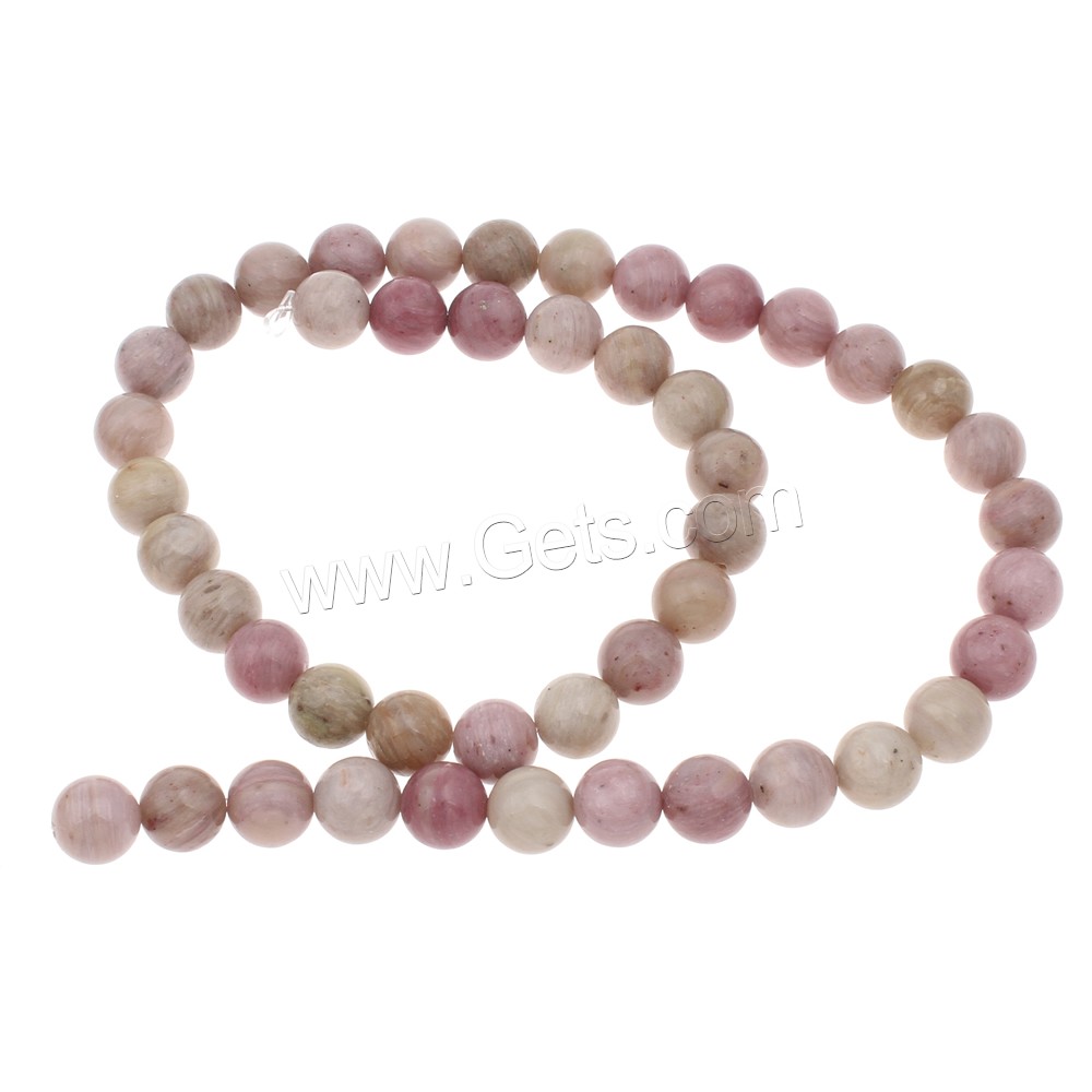 Rhodonite Beads, Rhodochrosite, Round, synthetic, different size for choice, Hole:Approx 1mm, Length:Approx 15 Inch, Sold By Strand