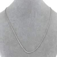 Brass Cable Link Necklace Chain, with 4cm extender chain, platinum color plated, lantern chain, nickel, lead & cadmium free, 2mm Approx 18 Inch 