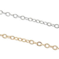 Handmade Brass Chain, plated, oval chain nickel, lead & cadmium free 