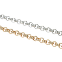 Handmade Brass Chain, plated, rolo chain nickel, lead & cadmium free 