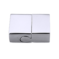 Cierre magnético de acero inoxidable rectangular, Rectángular, color original, 19.5x15x8.5mm, agujero:aproximado 12x6mm, Vendido por UD