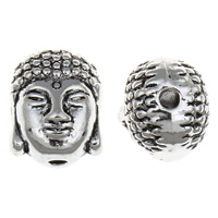 DIY Buddha Beads, Zinc Alloy, antique silver color plated, Buddhist jewelry, lead & cadmium free Approx 1mm, Approx 