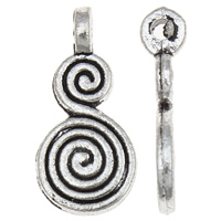 Zinc Alloy Jewelry Pendants, antique silver color plated, lead & cadmium free Approx 1mm, Approx 