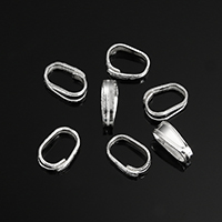 Sterling Silver Snap On Bail, 925 Sterling Silver, plated 