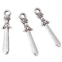 Zinc Alloy Jewelry Pendants, Sword, antique silver color plated, lead & cadmium free Approx 1mm, Approx 