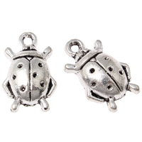 Zinc Alloy Animal Pendants, Ladybug, antique silver color plated, lead & cadmium free Approx 2mm, Approx 