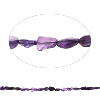 天然紫水晶のビーズ, アメジスト, ナゲット, 2 月誕生石 - 穴:約 1mm, 長さ:約 15.5 インチ, 約 42パソコン/ストランド, 売り手 ストランド