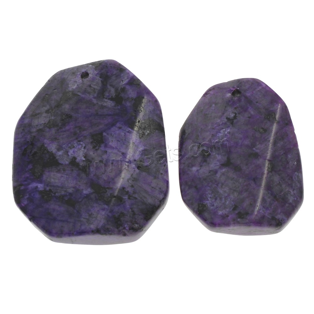 Labradorite Pendants, different size for choice, purple, Hole:Approx 1.5mm, Sold By PC