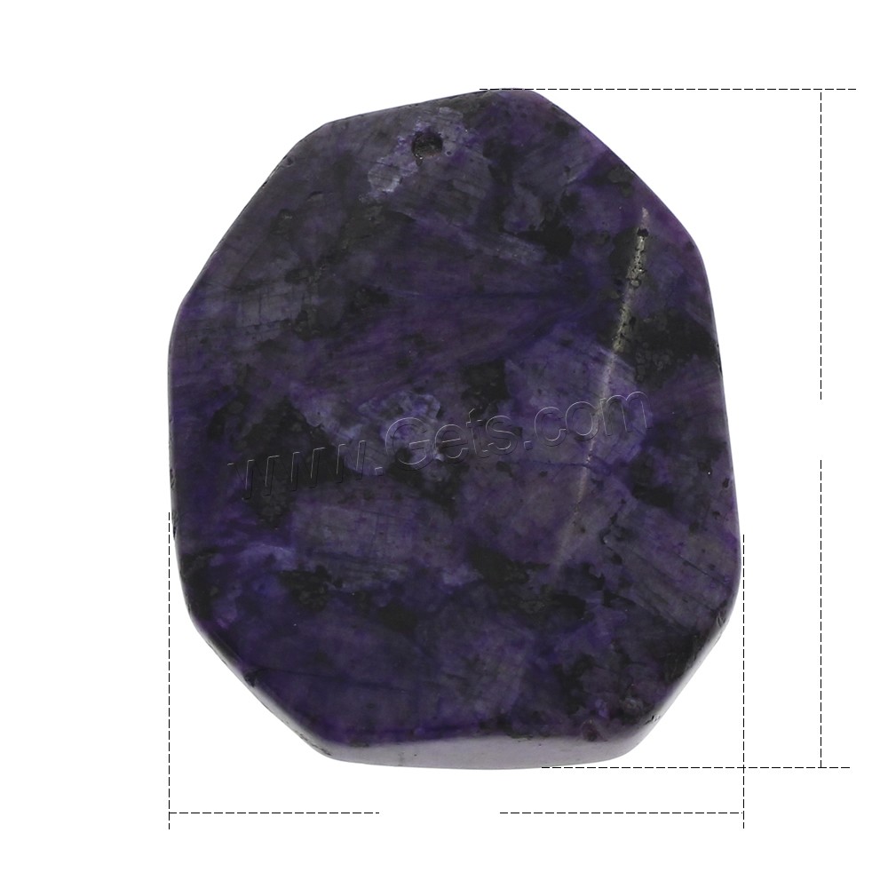 Colgantes de labradorita , diverso tamaño para la opción, Púrpura, agujero:aproximado 1.5mm, Vendido por UD