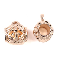 Zinc Alloy Bail Beads, Drum, rose gold color plated, lead & cadmium free Approx 1mm, 5mm 