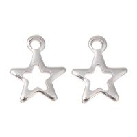 Stainless Steel Star Pendant, original color Approx 1mm 