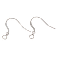 Stainless Steel Hook Earwire, original color Approx 1mm 
