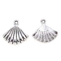 Zinc Alloy Jewelry Pendants, Shell, antique silver color plated, lead & cadmium free Approx 1.5mm, Approx 
