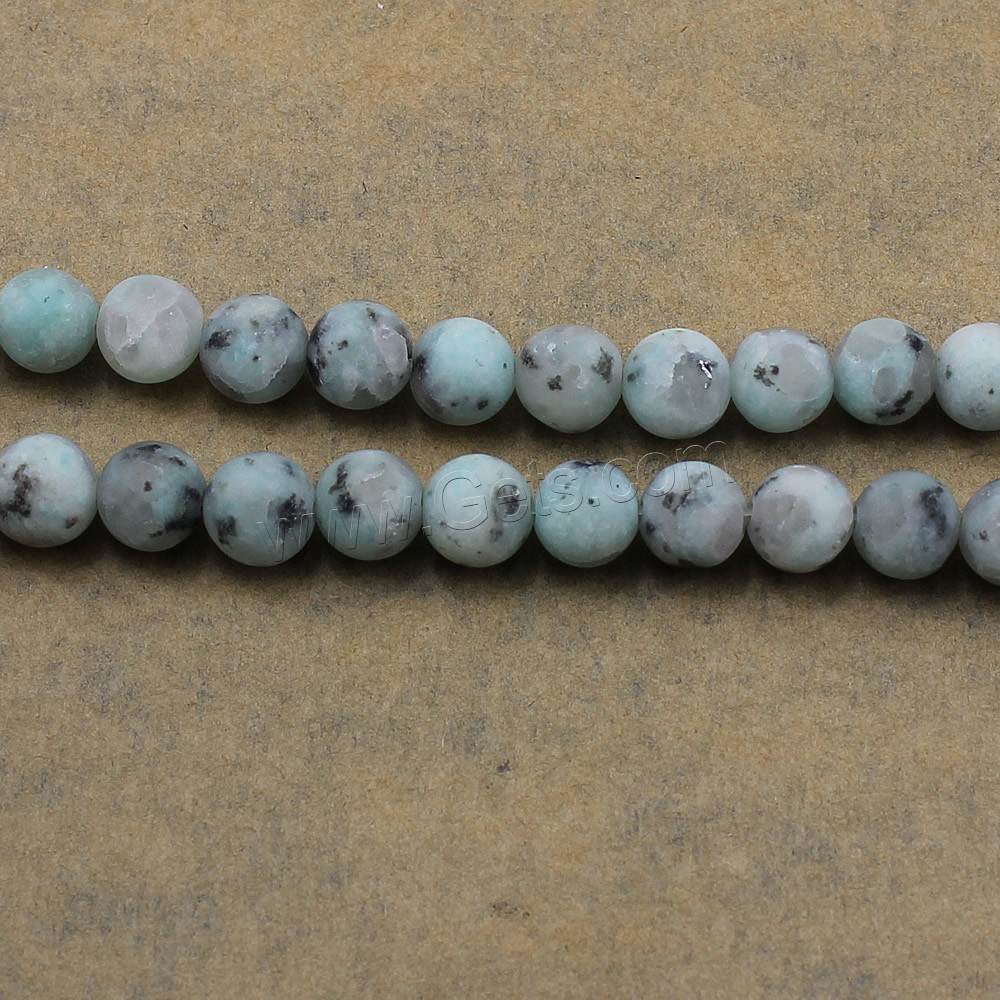 Lotus Jaspis Perlen, Lotos Jaspis, rund, natürlich, verschiedene Größen vorhanden & satiniert, Bohrung:ca. 1-2mm, Länge:ca. 15.5 ZollInch, verkauft von Strang
