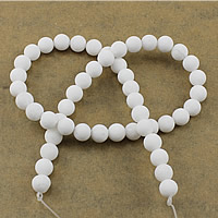 Jade White Bead, Round, natural & frosted Approx 1-2mm Approx 15.5 Inch 