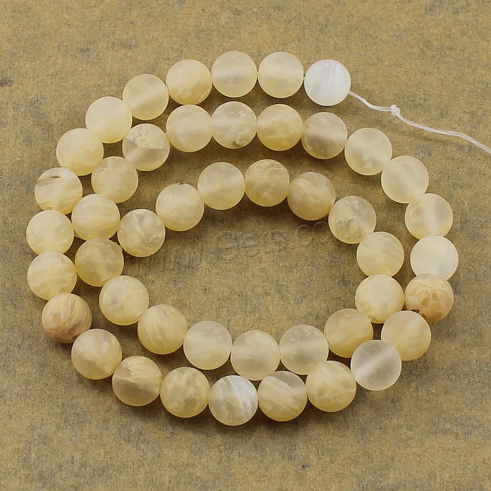 Watermelon Brown Bead, Round, natural, different size for choice & frosted, Hole:Approx 1-2mm, Length:Approx 14.5 Inch, Sold By Strand