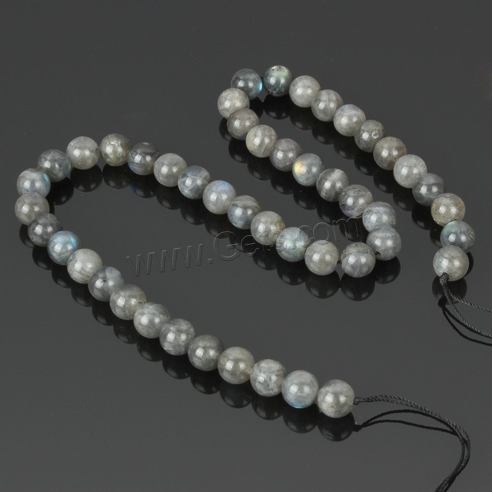 Labradorit Perlen, rund, natürlich, verschiedene Größen vorhanden, Klasse AA, Bohrung:ca. 1-2mm, Länge:ca. 15.5 ZollInch, verkauft von Strang