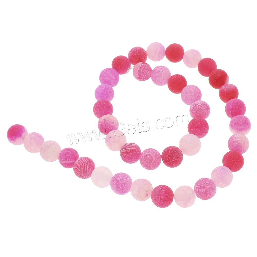 Effloresce Agate Beads, Round, different size for choice, more colors for choice, Hole:Approx 1.5mm, Length:Approx 14.5 Inch, Sold By Strand