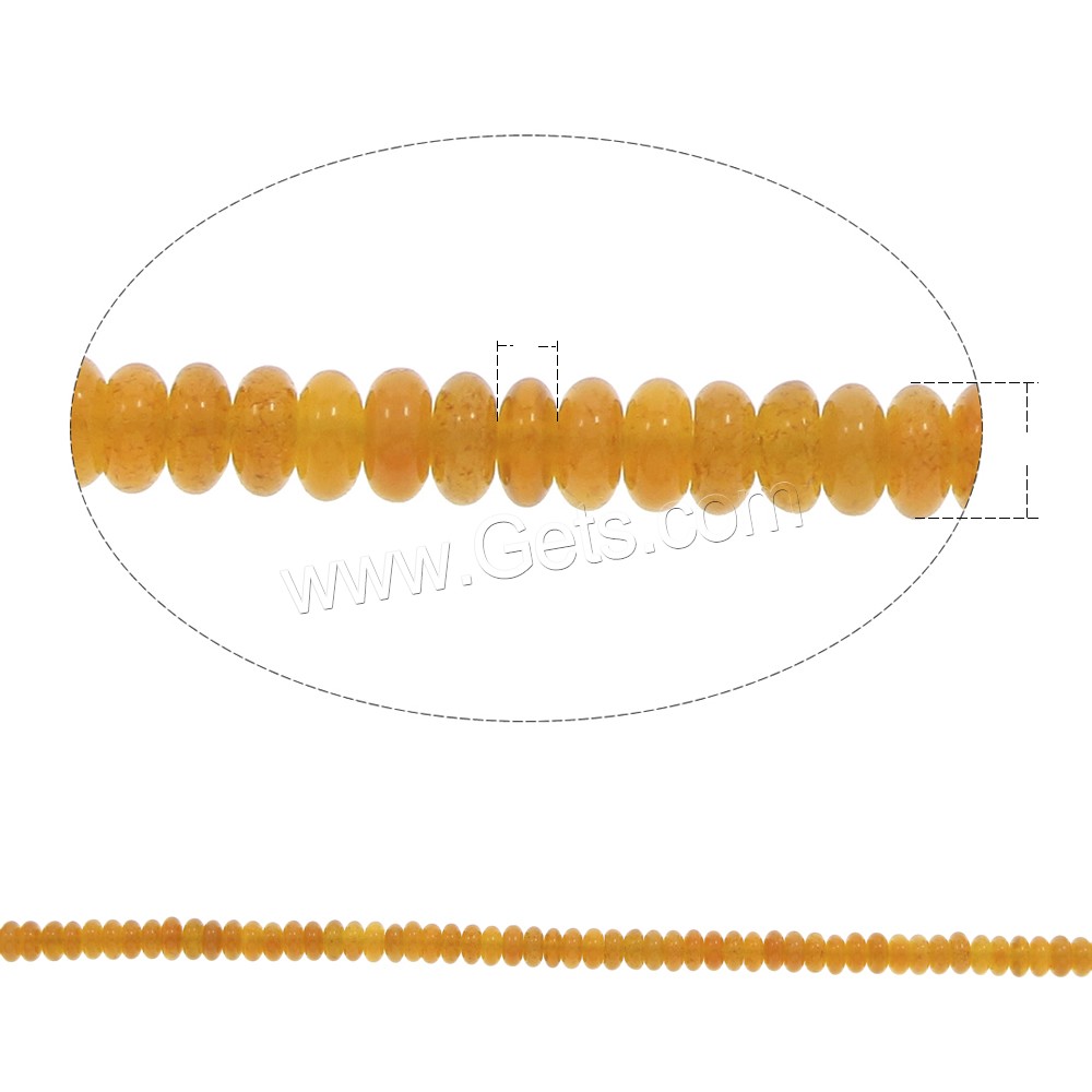 желтый агат Бусины, Круглая форма, разный размер для выбора, отверстие:Приблизительно 1mm, длина:Приблизительно 15 дюймовый, Приблизительно 108ПК/Strand, продается Strand
