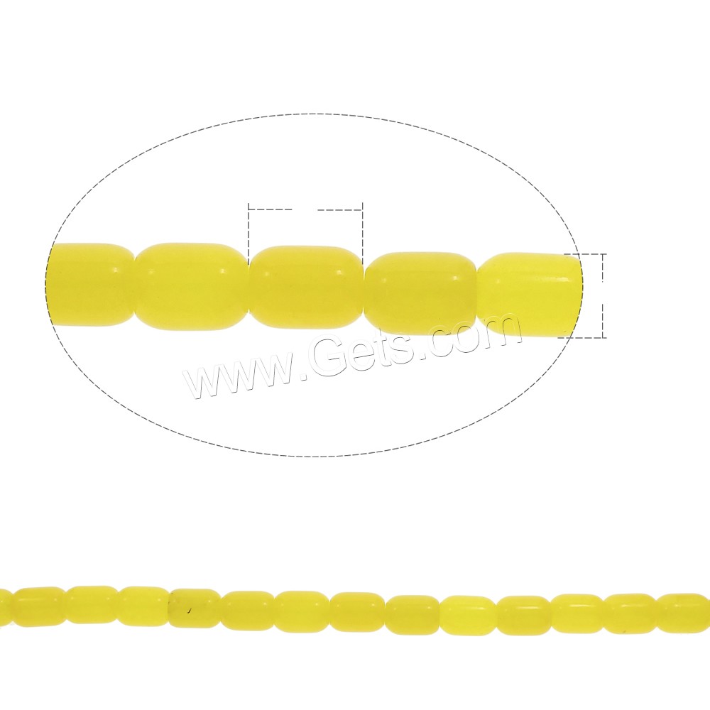 желтый агат Бусины, Столбик, разный размер для выбора, отверстие:Приблизительно 1.5mm, длина:Приблизительно 15 дюймовый, продается Strand