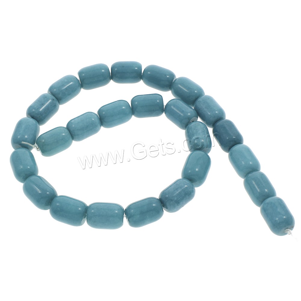 Blue Agate Beads, Column, different size for choice, Hole:Approx 1.5mm, Length:Approx 15 Inch, Sold By Strand