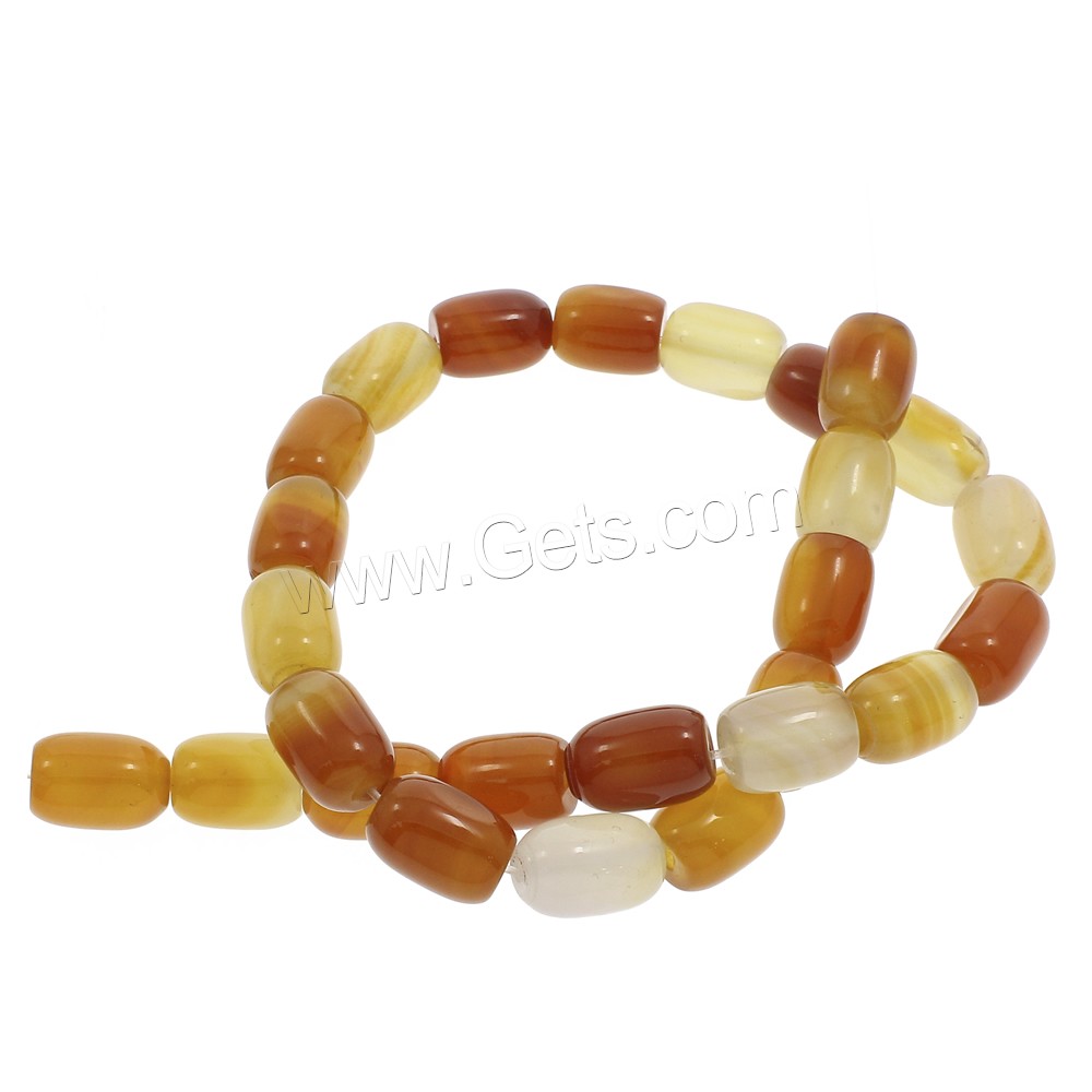 Natural Yellow Agate Beads, Column, different size for choice, Hole:Approx 1.5mm, Length:Approx 15 Inch, Sold By Strand