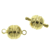 Brass Magnetic Clasp, plated nickel, lead & cadmium free Approx 2mm 