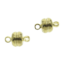 Brass Magnetic Clasp, original color, nickel, lead & cadmium free Approx 2mm 